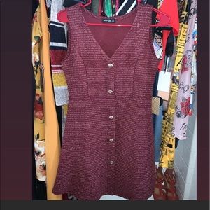 NWT pretty glittery burgundy dress